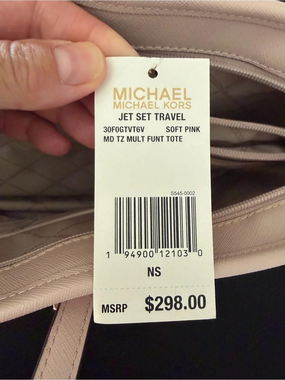 Medium Michael Kors Jet Set Travel Tote Leather Blush NWT